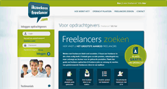 Desktop Screenshot of ikzoekeenfreelancer.com