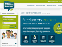 Tablet Screenshot of ikzoekeenfreelancer.com